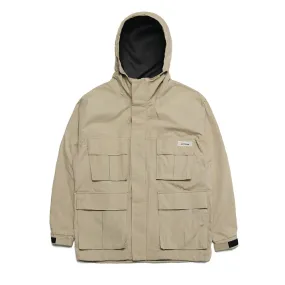 4CARGO POCKET HOODED JACKET PEACH BEIGE