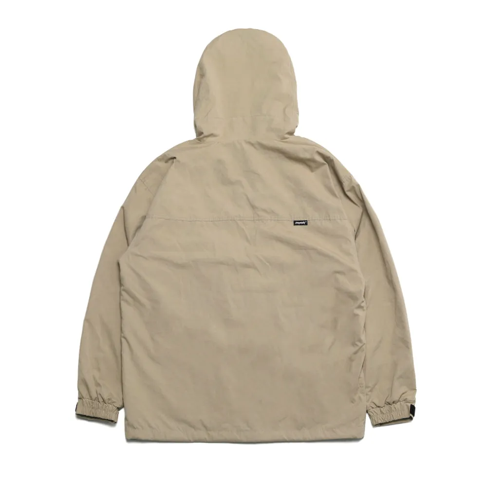 4CARGO POCKET HOODED JACKET PEACH BEIGE