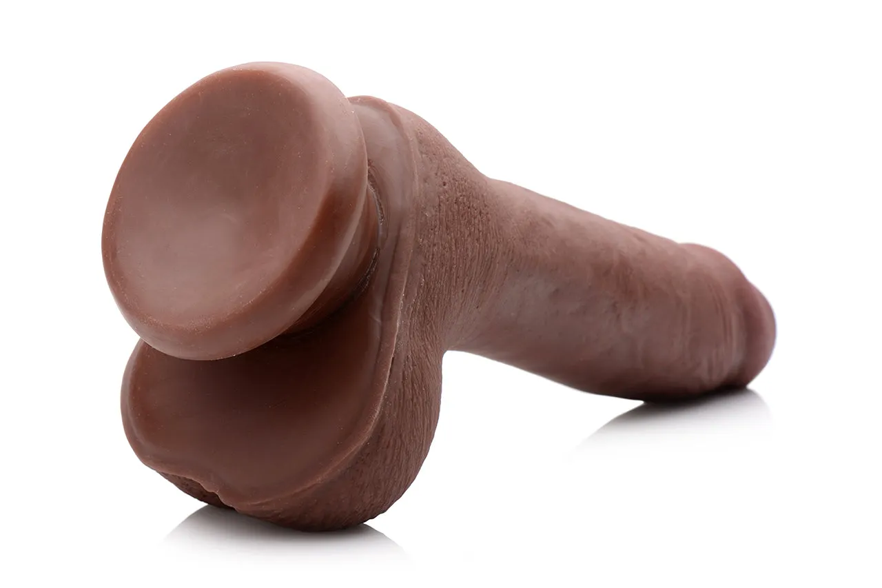 7 Inch Ultra Real Dual Layer Suction Cup Dildo by USA Cocks - Dark Skin Tone