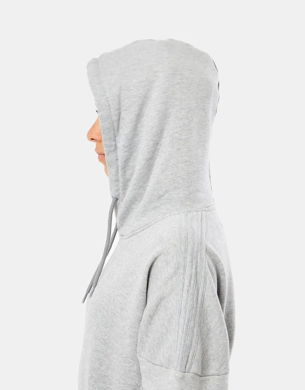 adidas Challenger Pullover Hoodie - Medium Grey Heather/White