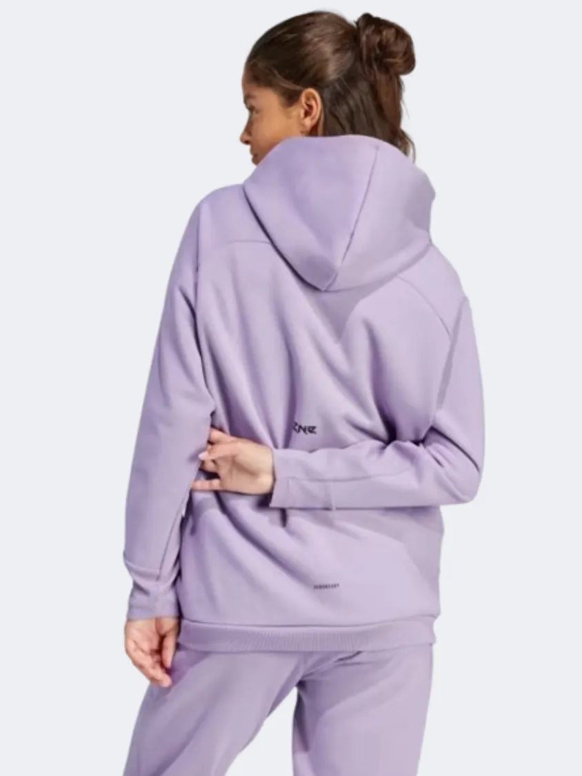 Adidas Z N E Women Sportswear Hoody Preloved Fig