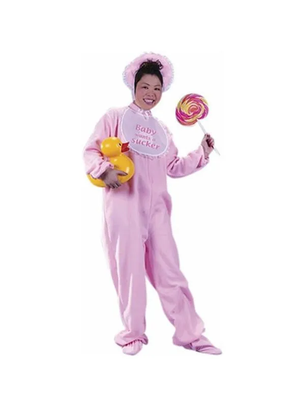 Adult Pink Baby Costume