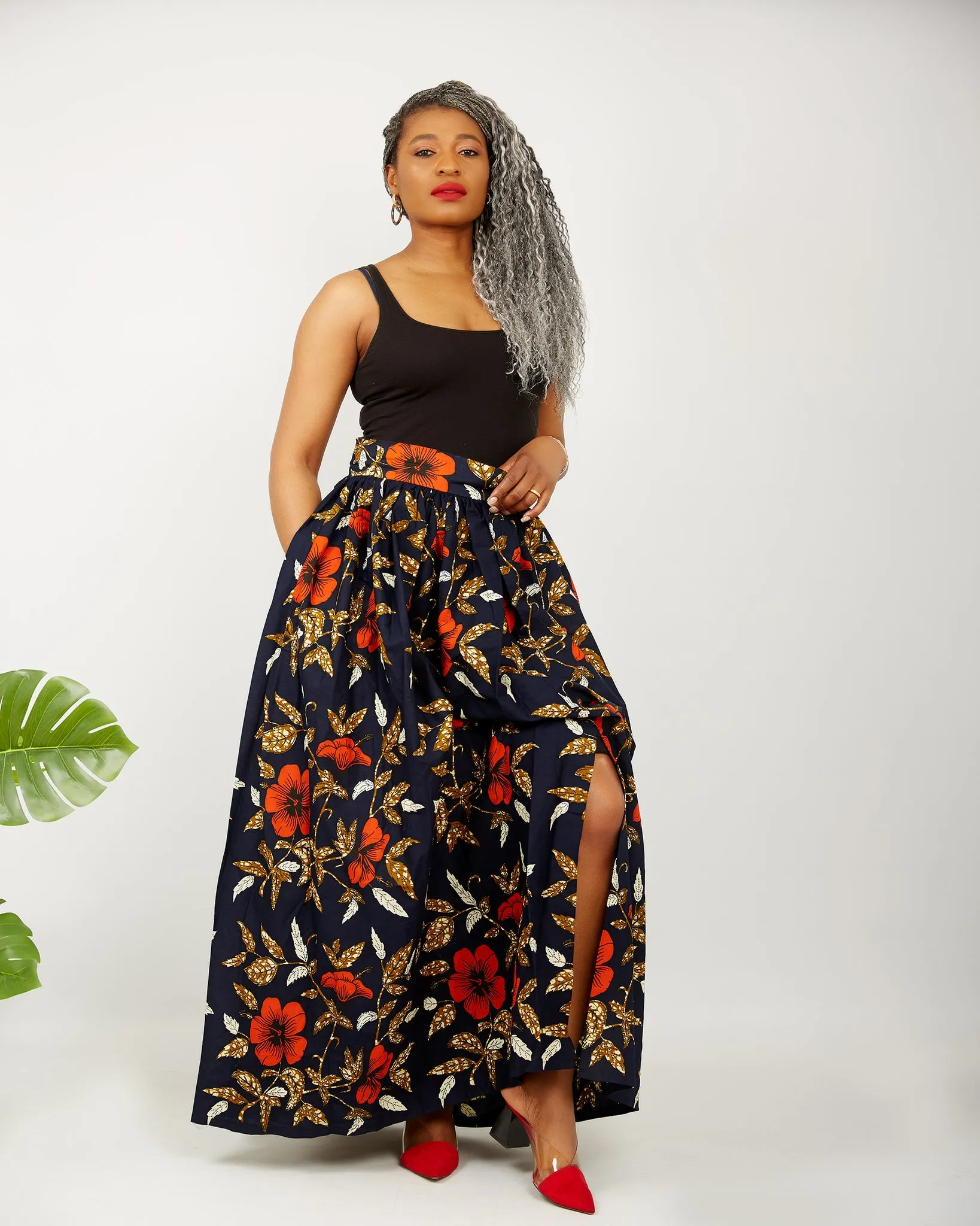 African Print Ankara Maxi Skirts - Olaku