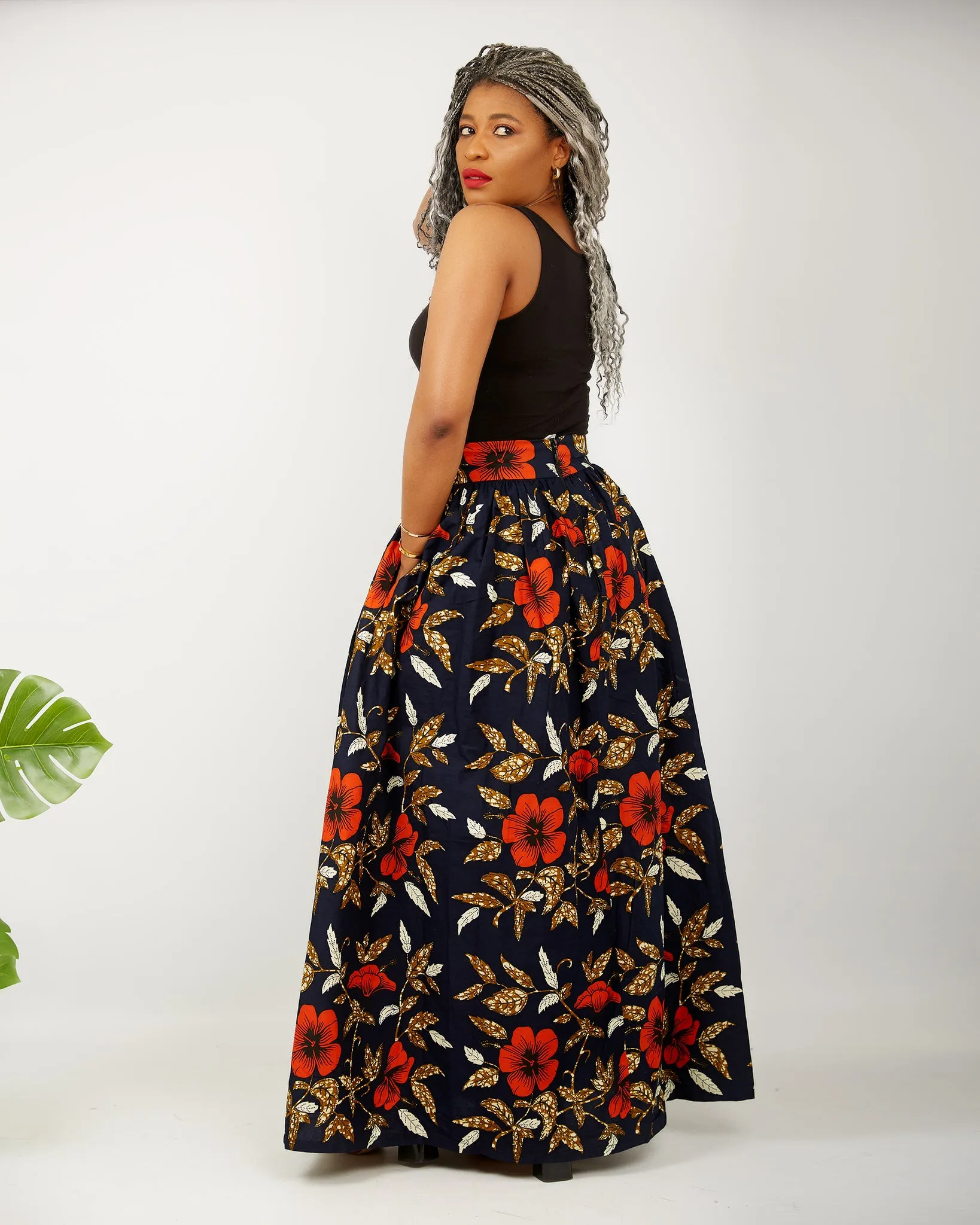 African Print Ankara Maxi Skirts - Olaku