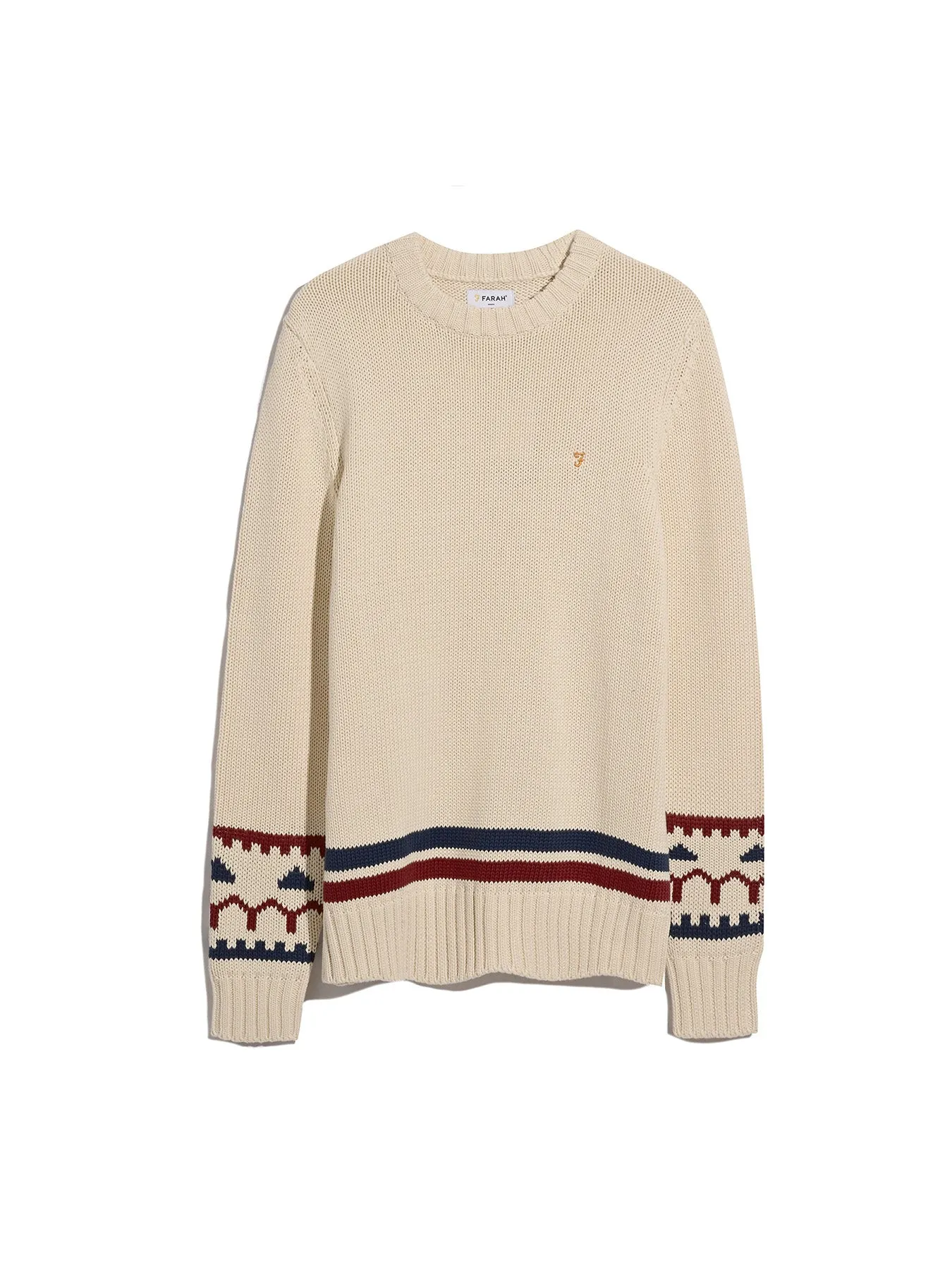 Alverstone Stripe Sweater In Cream