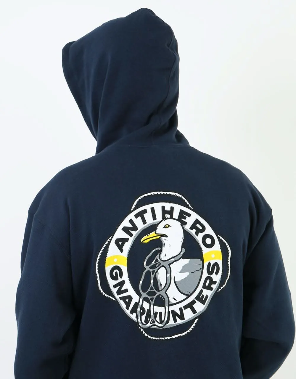 Anti Hero x Gnarhunters Pullover Hoodie - Deep Navy