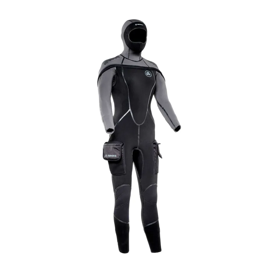 Apeks THERMIQ ADV. JUMPSUIT 8/7MM WOMEN BLACK GREY