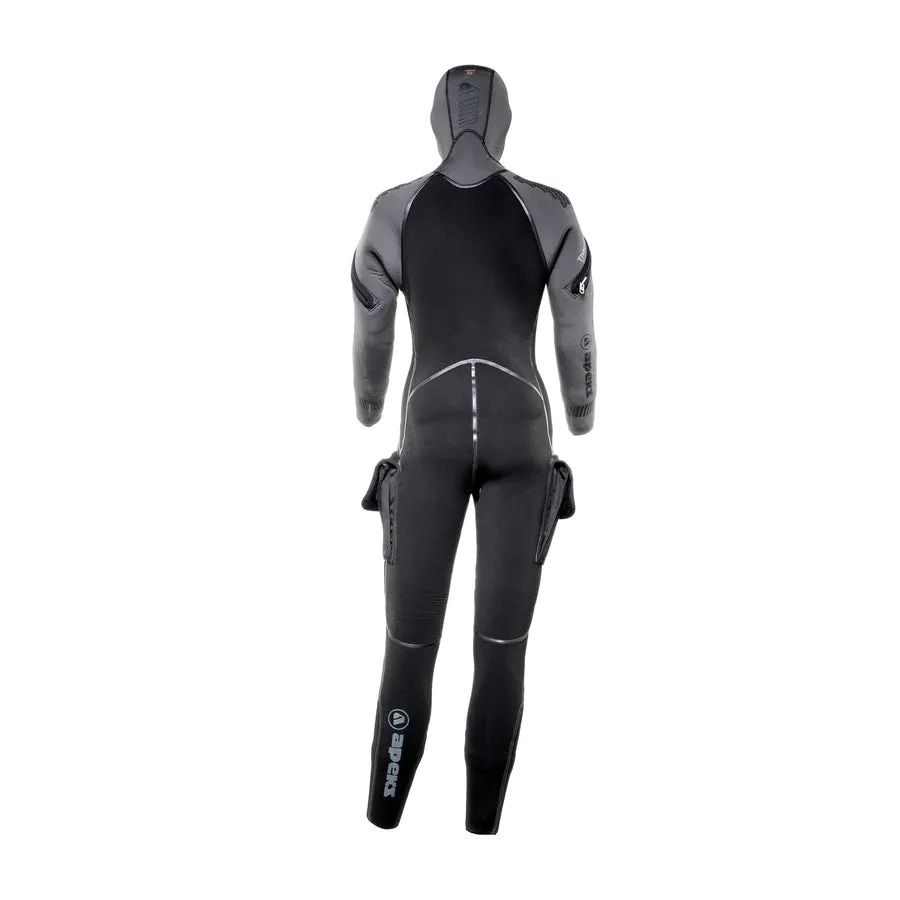 Apeks THERMIQ ADV. JUMPSUIT 8/7MM WOMEN BLACK GREY