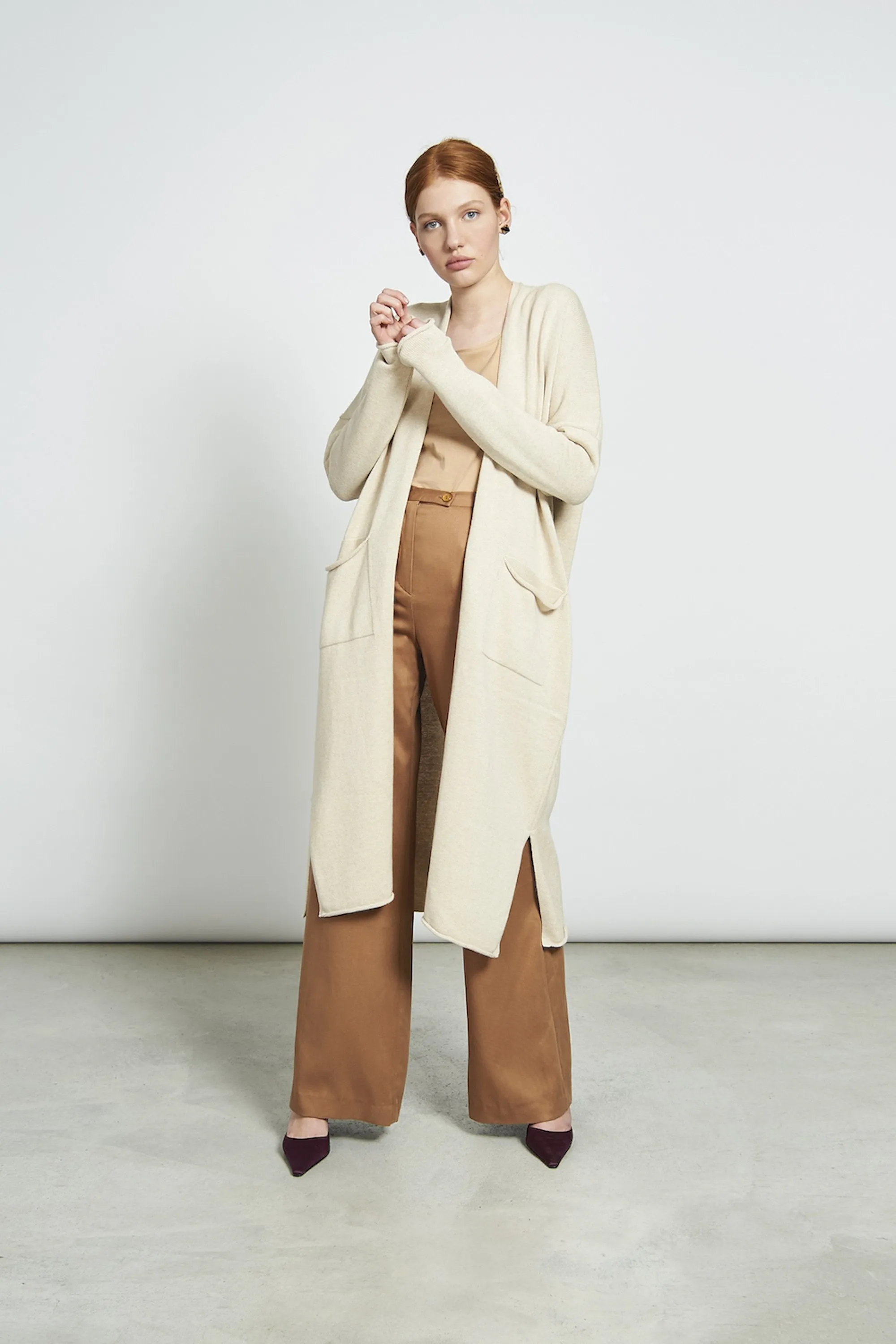 arouca wide pants tabacco