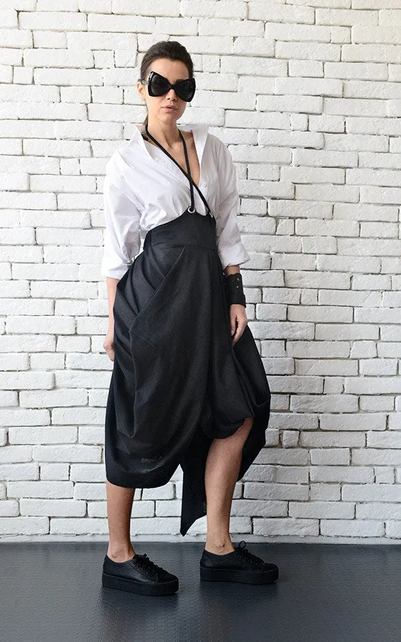 Asymmetric Linen Skirt