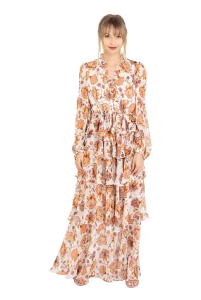 Baez Balloon Sleeve Maxi