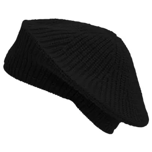 Barbour Beldon Ladies Beret Beanie Hat - Black