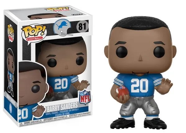 Barry Sanders (Detroit Lions, NFL) 81  [Damaged: 7.5/10]