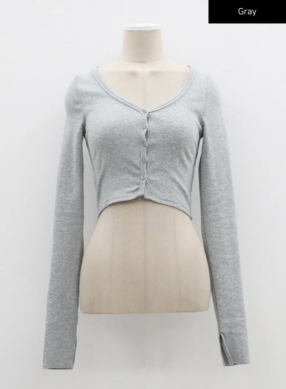 Basic Cropped Cardigan CF315