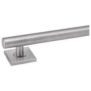 Bathroom Grab Bar, Contemporary, Square Escutcheon, 42 In. X 1 1/4 In.