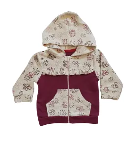 Bebetto Zip Floral Print Hoody (6mths-3yrs)