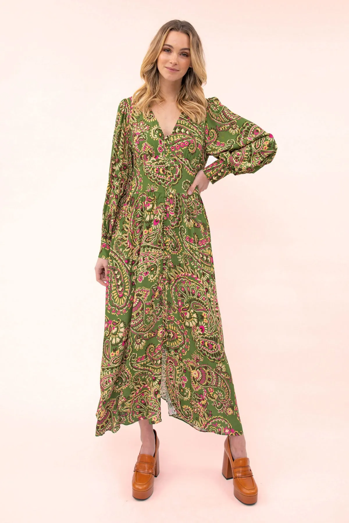 Billy Paisley Maxi Dress