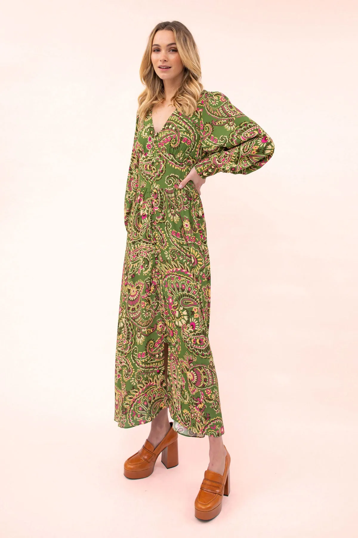 Billy Paisley Maxi Dress