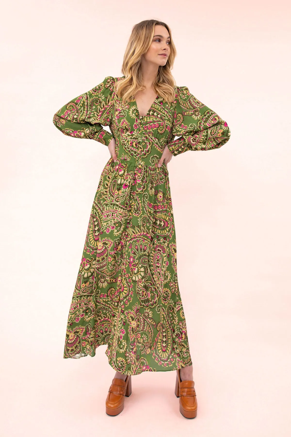 Billy Paisley Maxi Dress