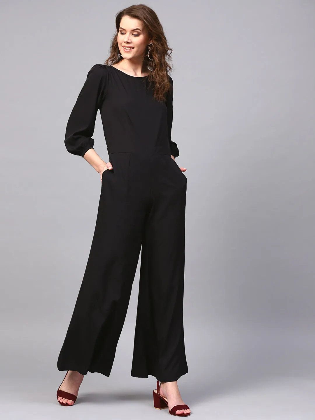 Black Palazzo Jumpsuit