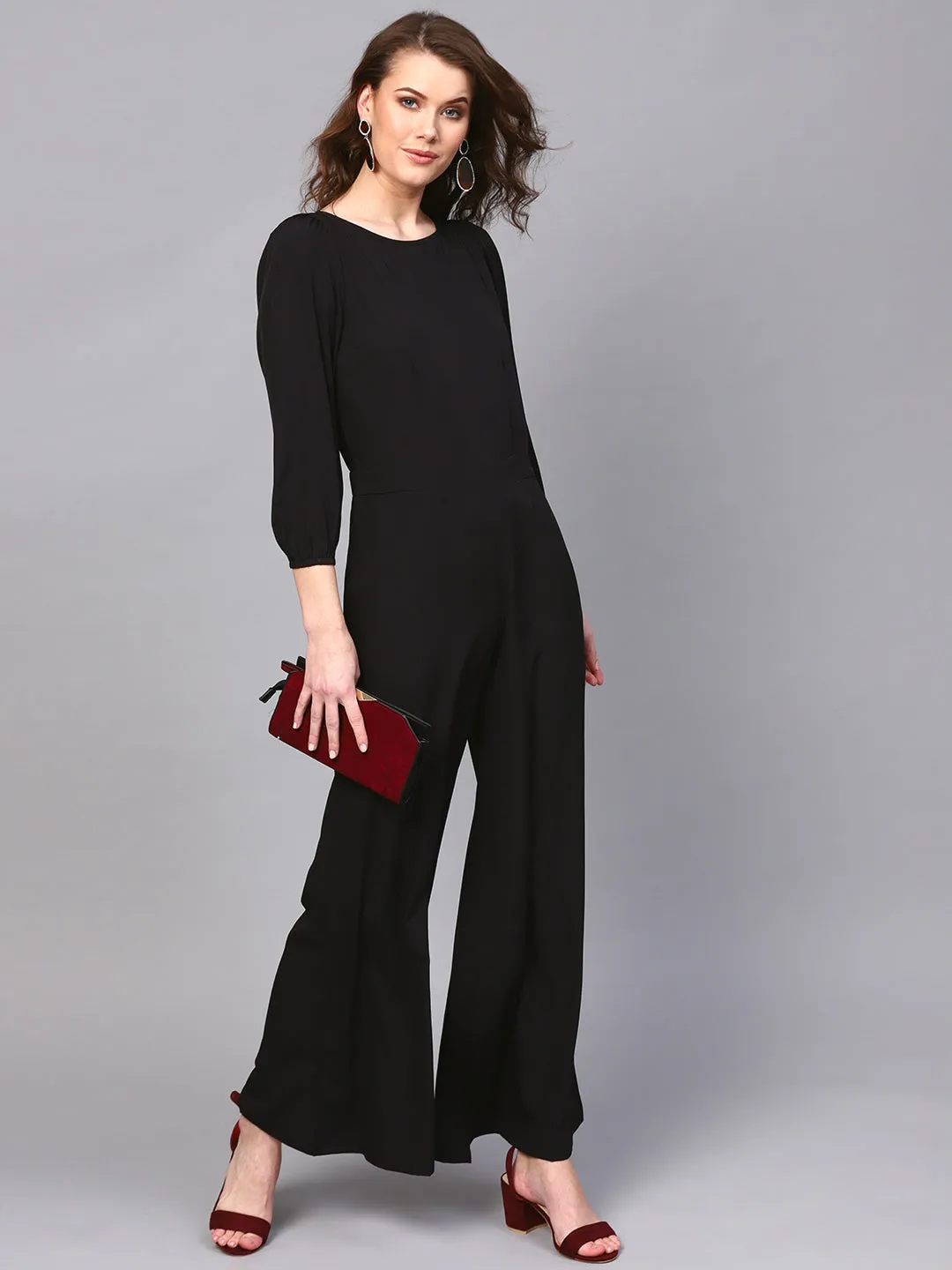 Black Palazzo Jumpsuit