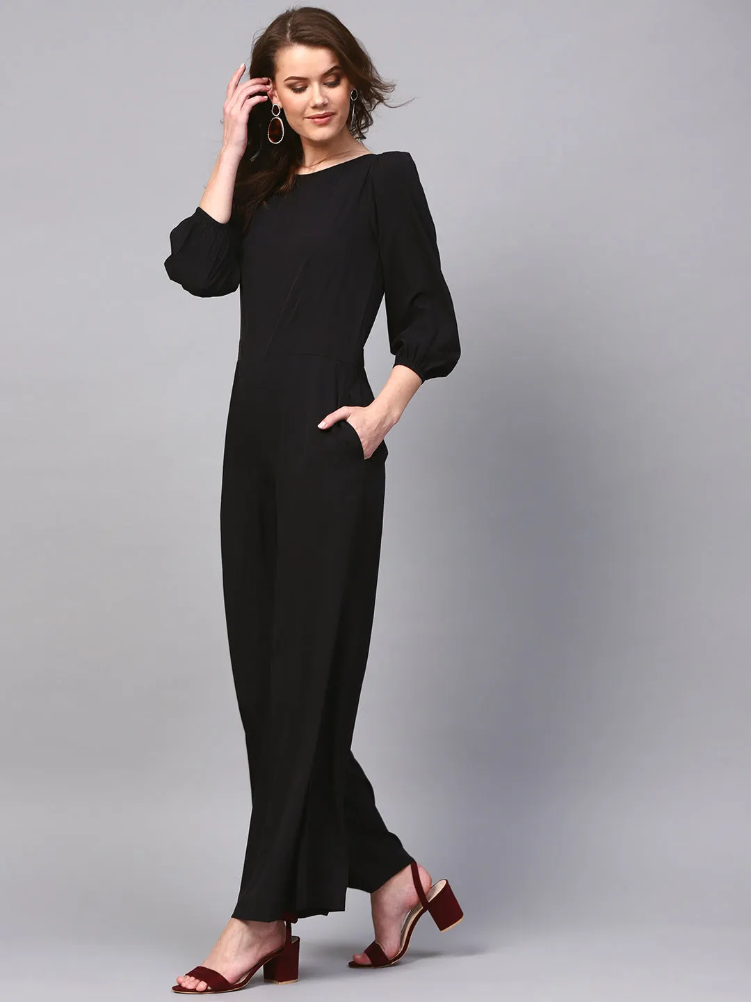 Black Palazzo Jumpsuit