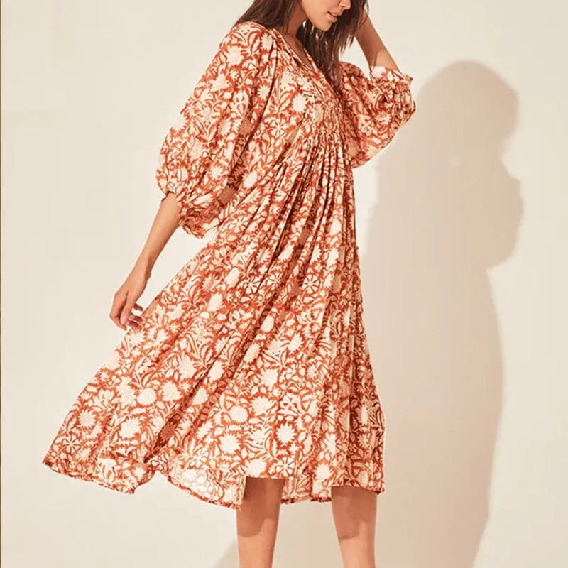 Boho Print Dress