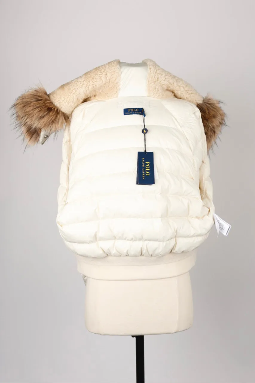 Bomber Jacket With Fur Hood