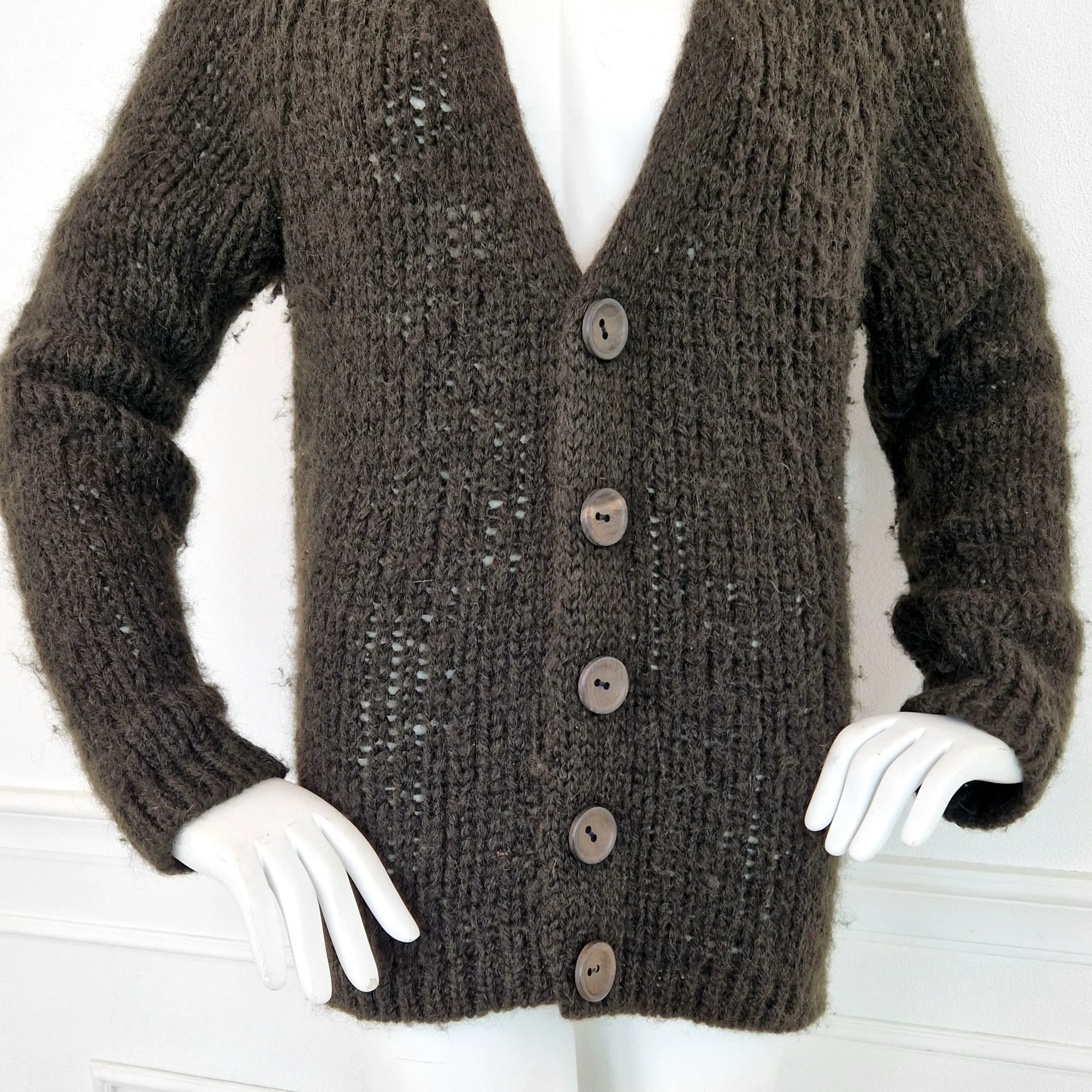 Cardigan Martin Margiela lana e mohair