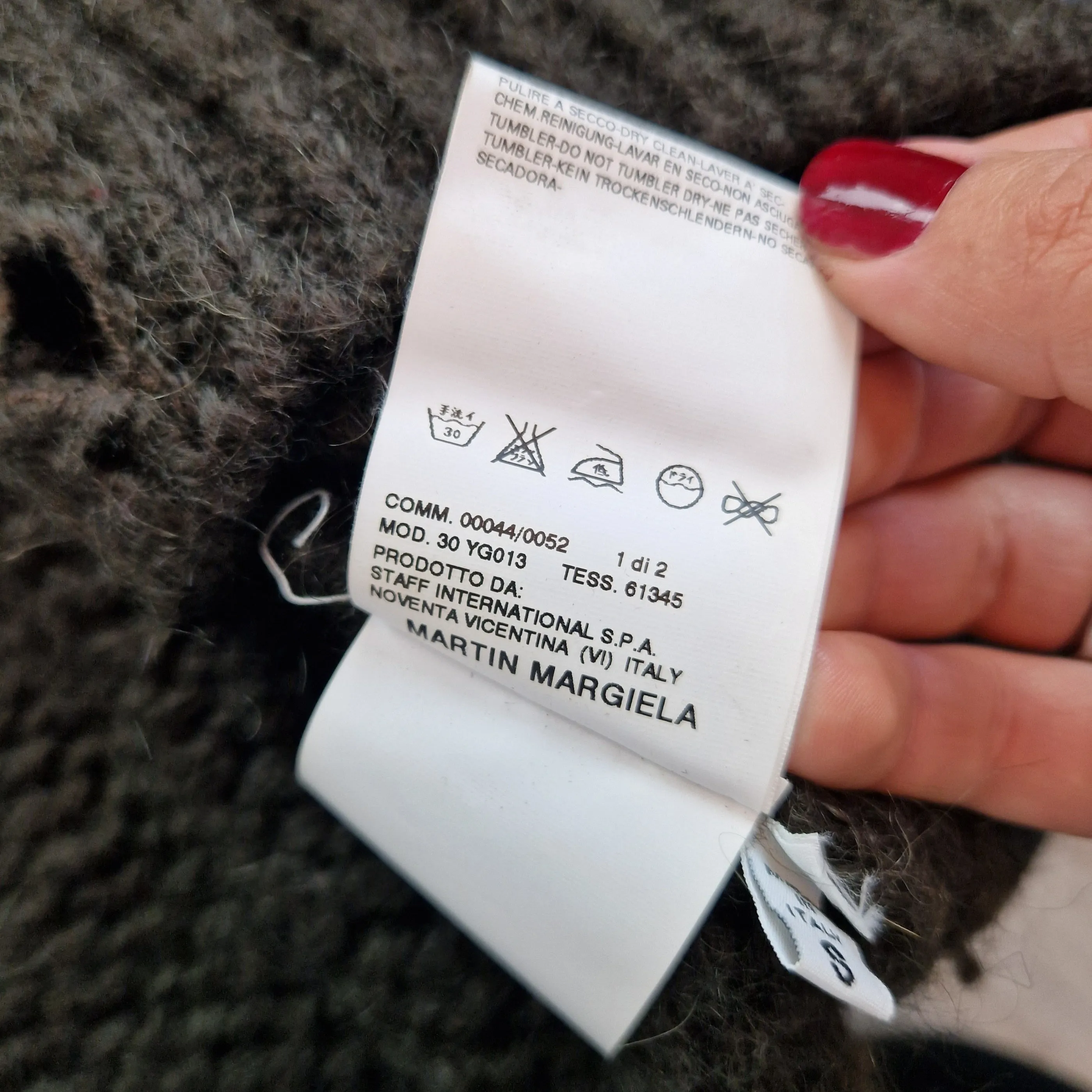 Cardigan Martin Margiela lana e mohair