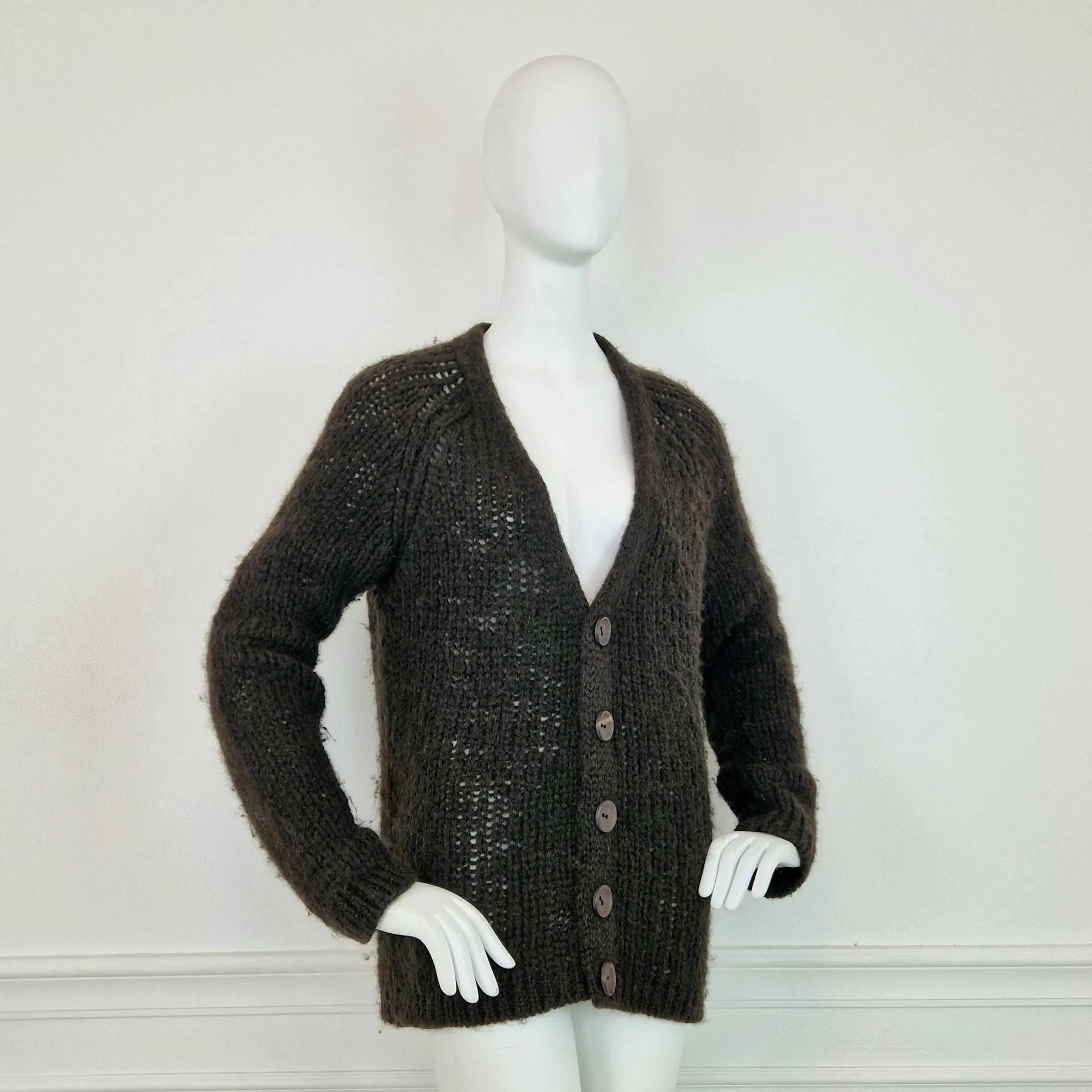 Cardigan Martin Margiela lana e mohair