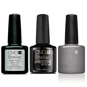 CND - Shellac Xpress5 Combo - Base, Top & Mercurial (0.25 oz)