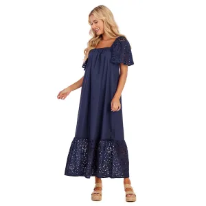 Conny Eyelet Maxi Dress NV-S