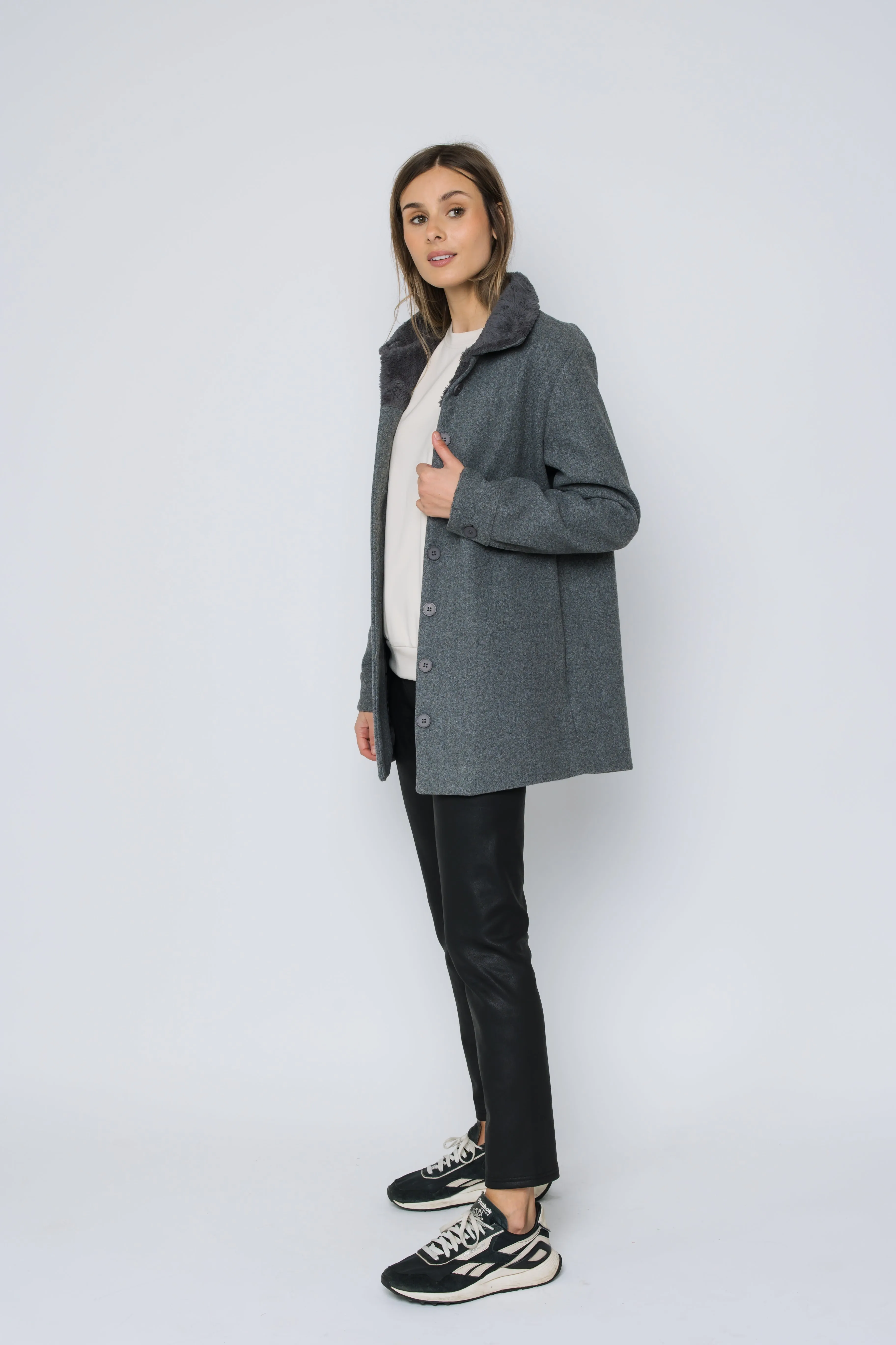 Cora-High Neck Jacket