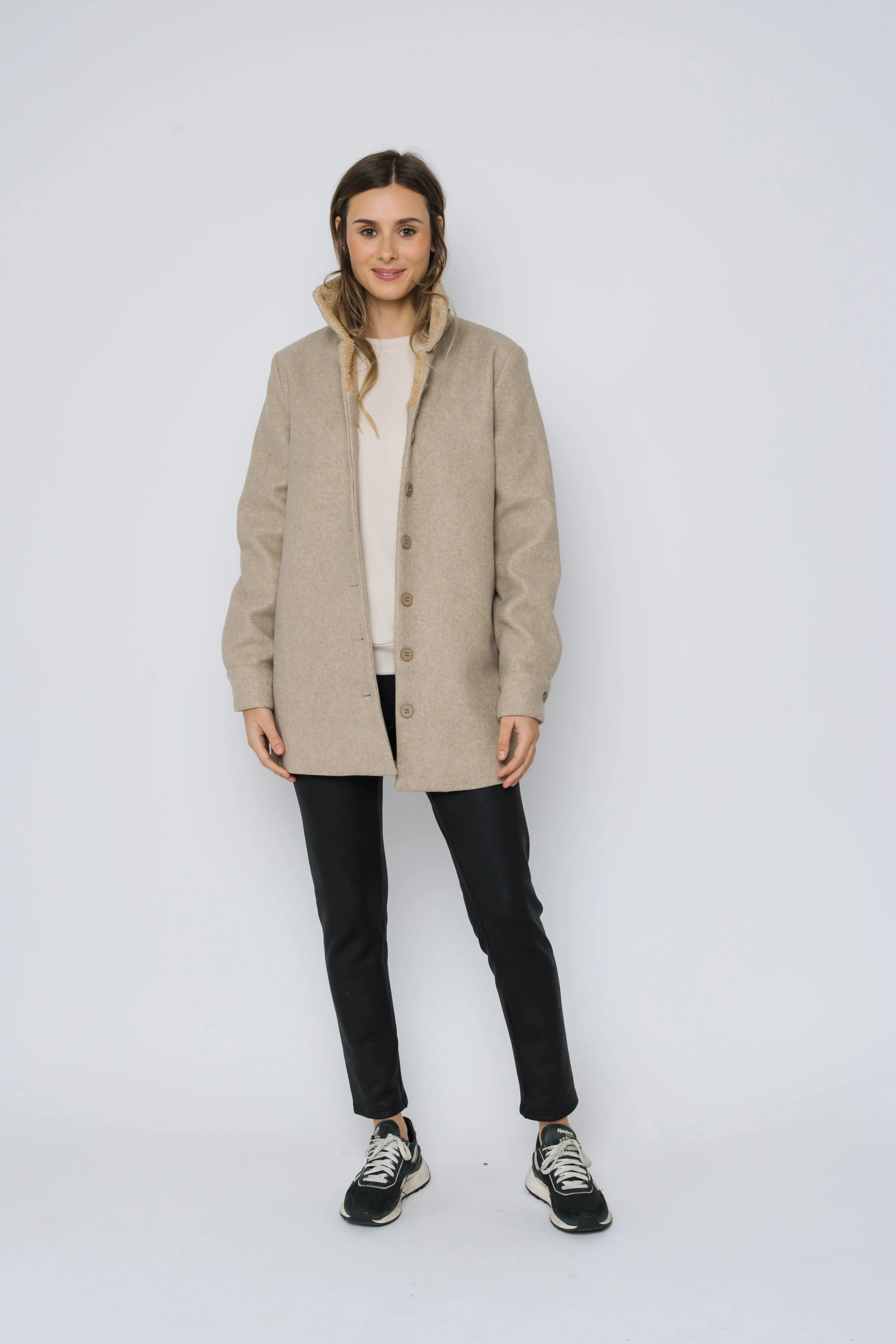 Cora-High Neck Jacket