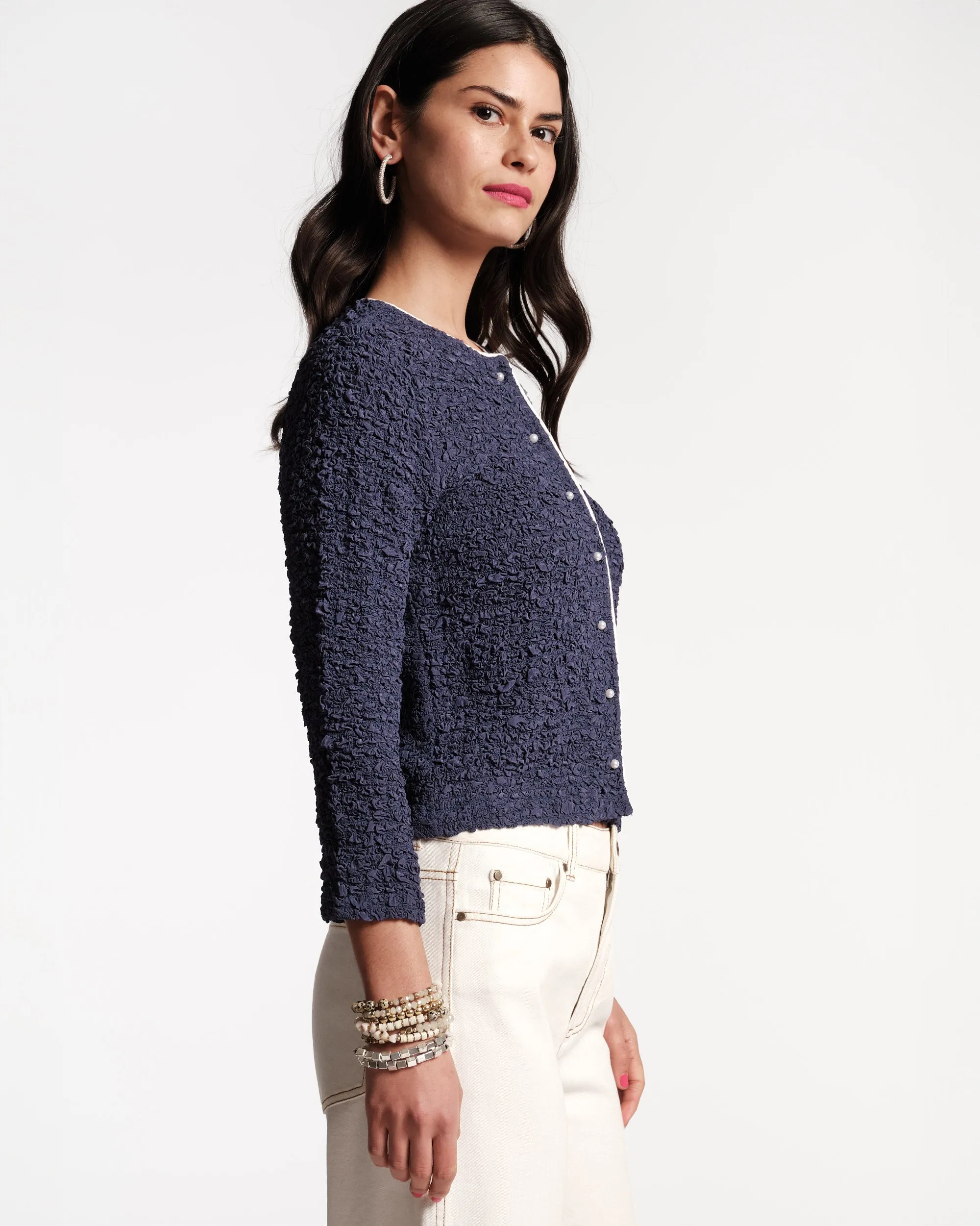 Darling Cardigan Popcorn Navy