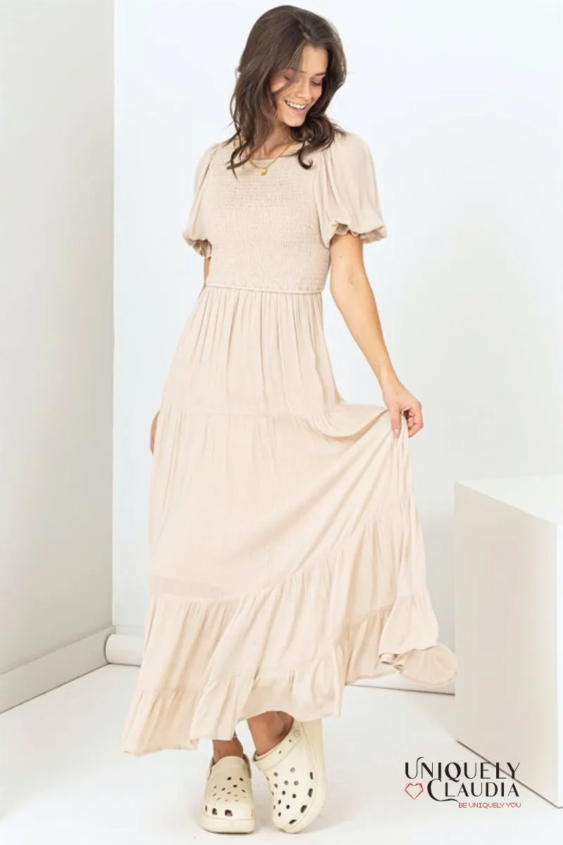 Diane Tiered Smocked Maxi Dress