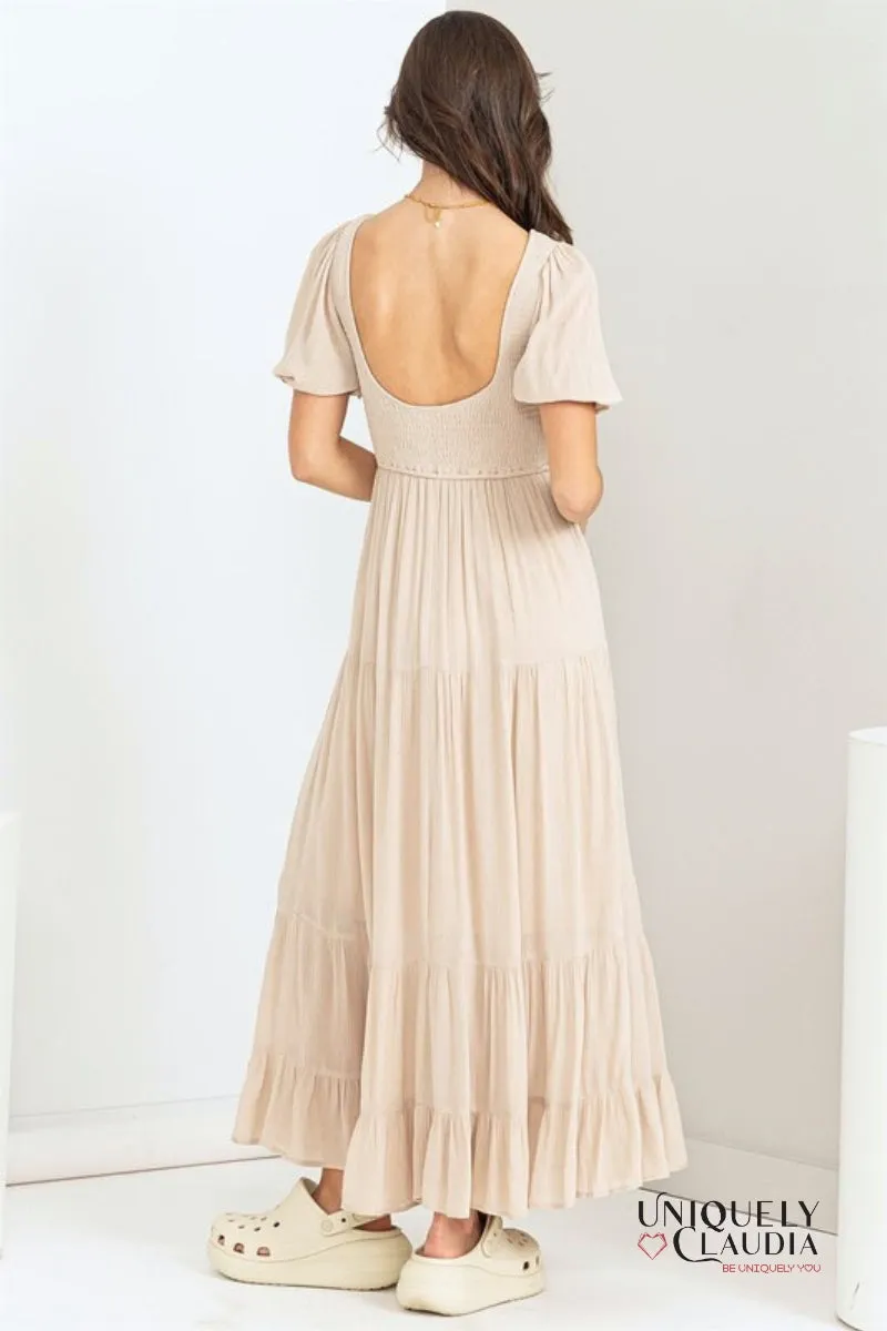 Diane Tiered Smocked Maxi Dress