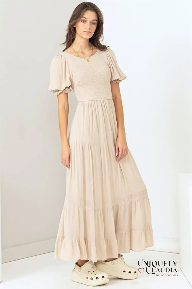 Diane Tiered Smocked Maxi Dress