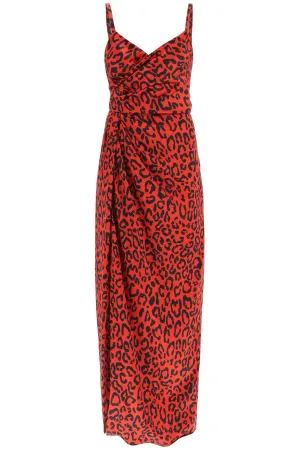 Dolce & gabbana silk leopard print slip dress