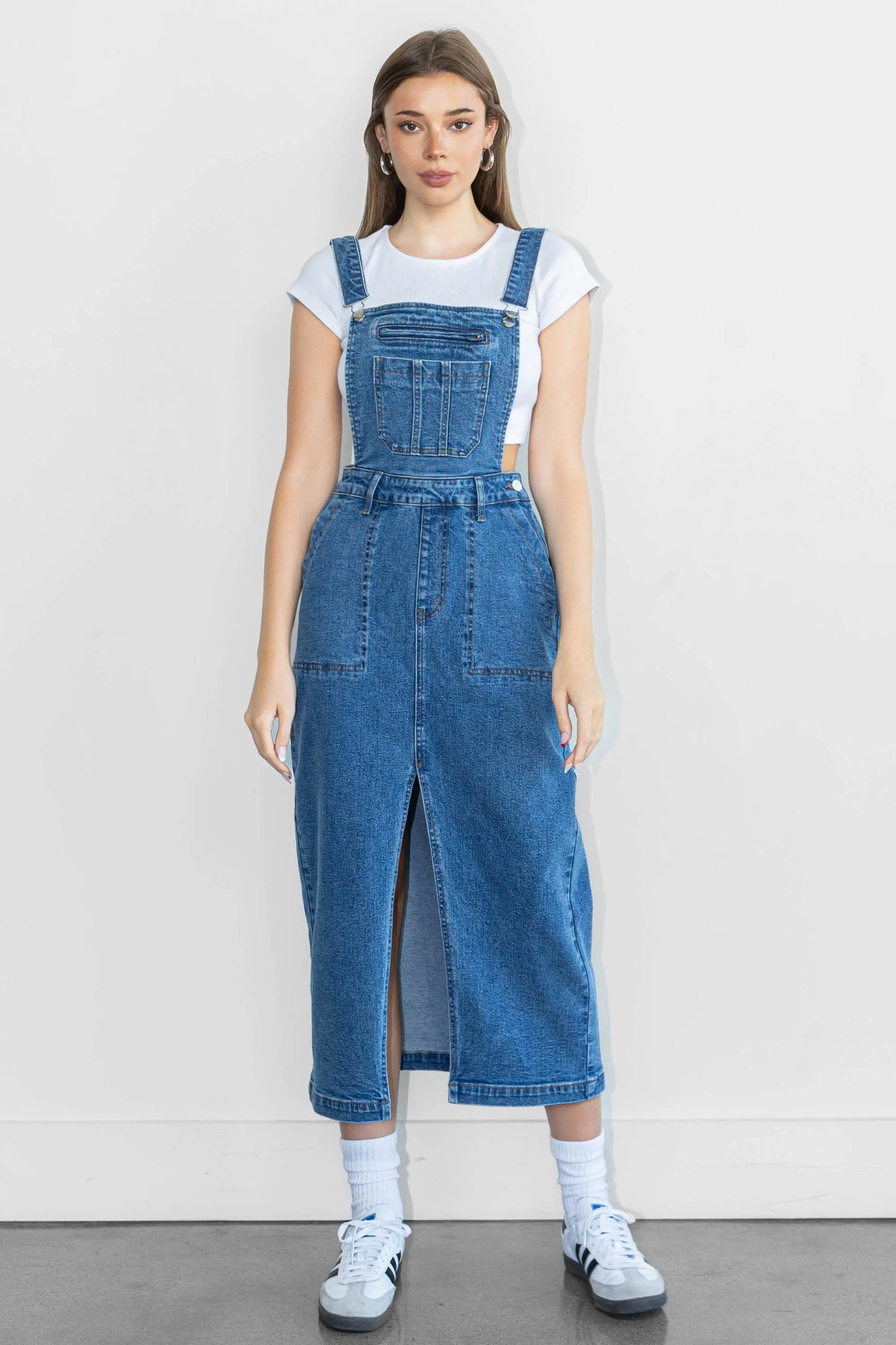 Dungaree Skirt Jumpsuit