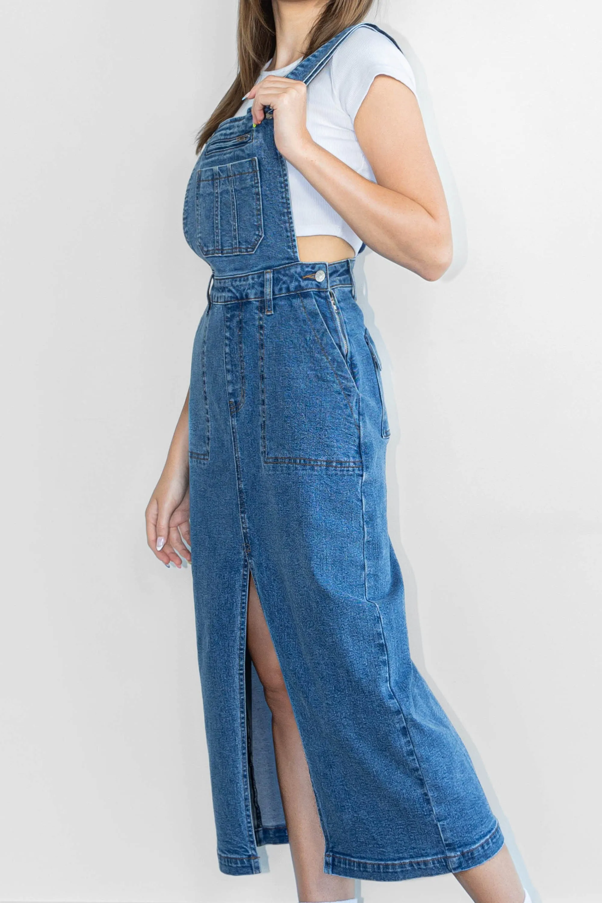 Dungaree Skirt Jumpsuit