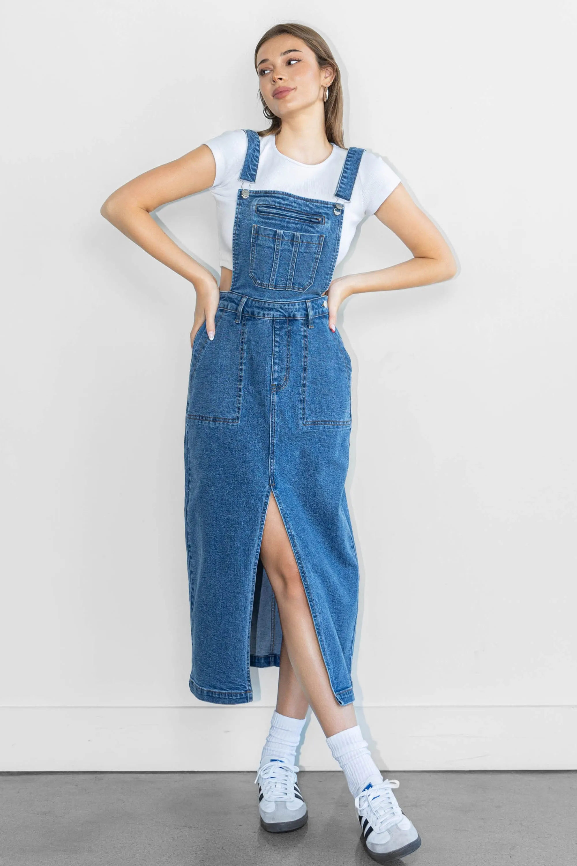 Dungaree Skirt Jumpsuit