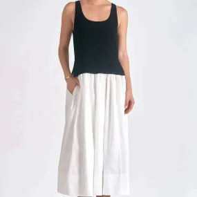 ELAN - Icon Maxi Dress - Black & White