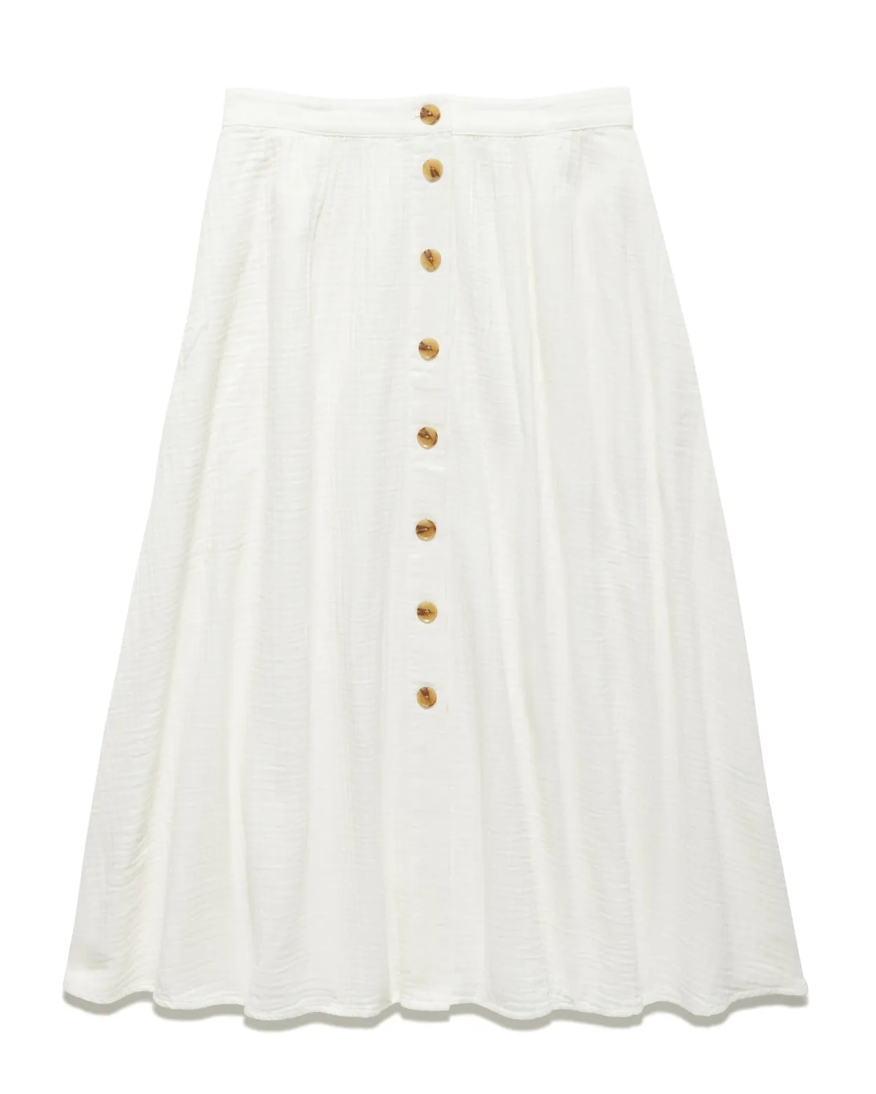 ELLA GAUZE MIDI SKIRT