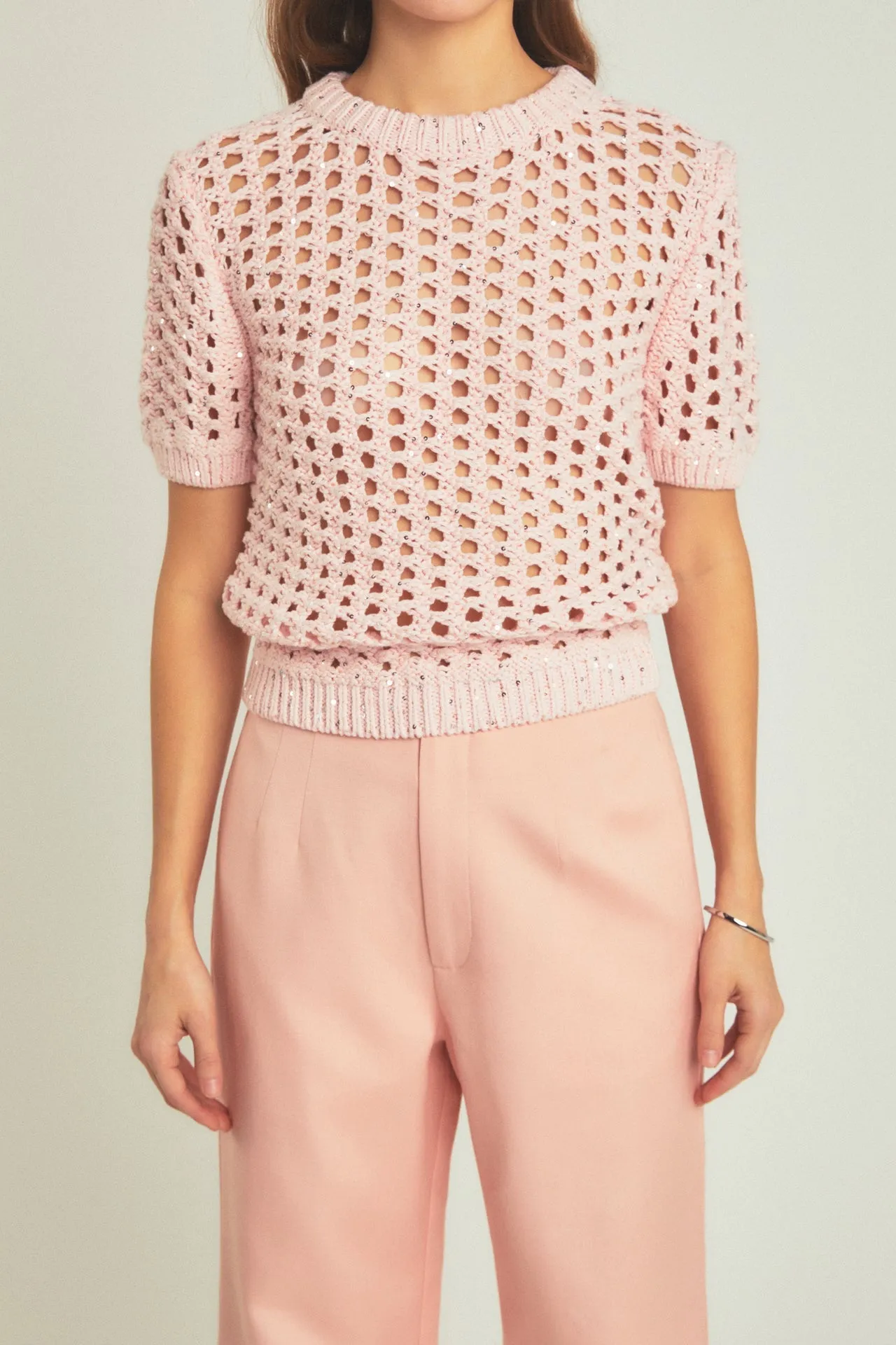 Endless Rose - Sequins Knit Top