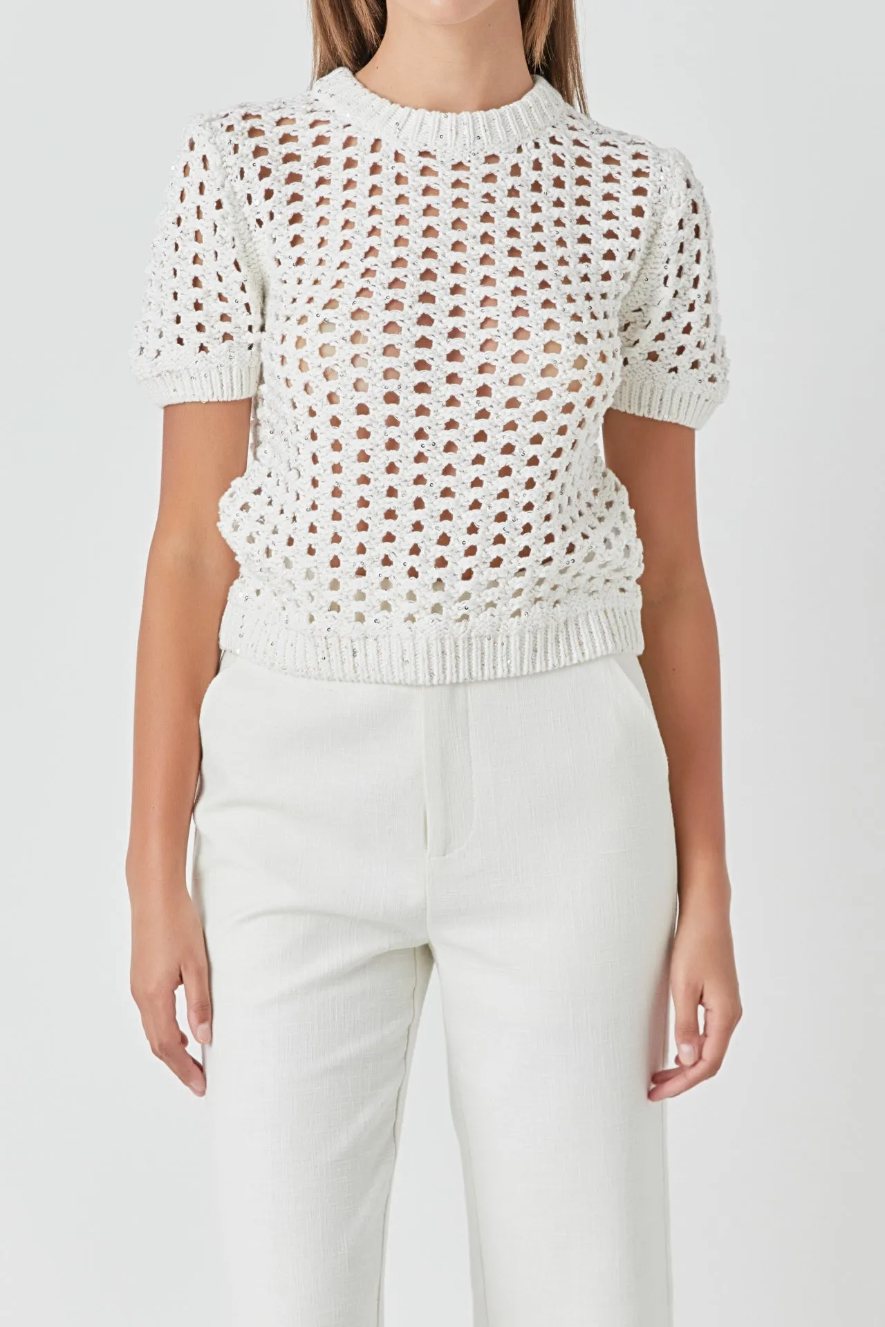 Endless Rose - Sequins Knit Top