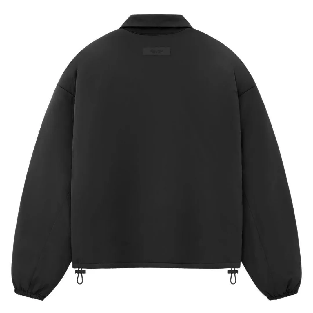 ESSENTIALS FOG NYLON SHELL BOMBER BLACK