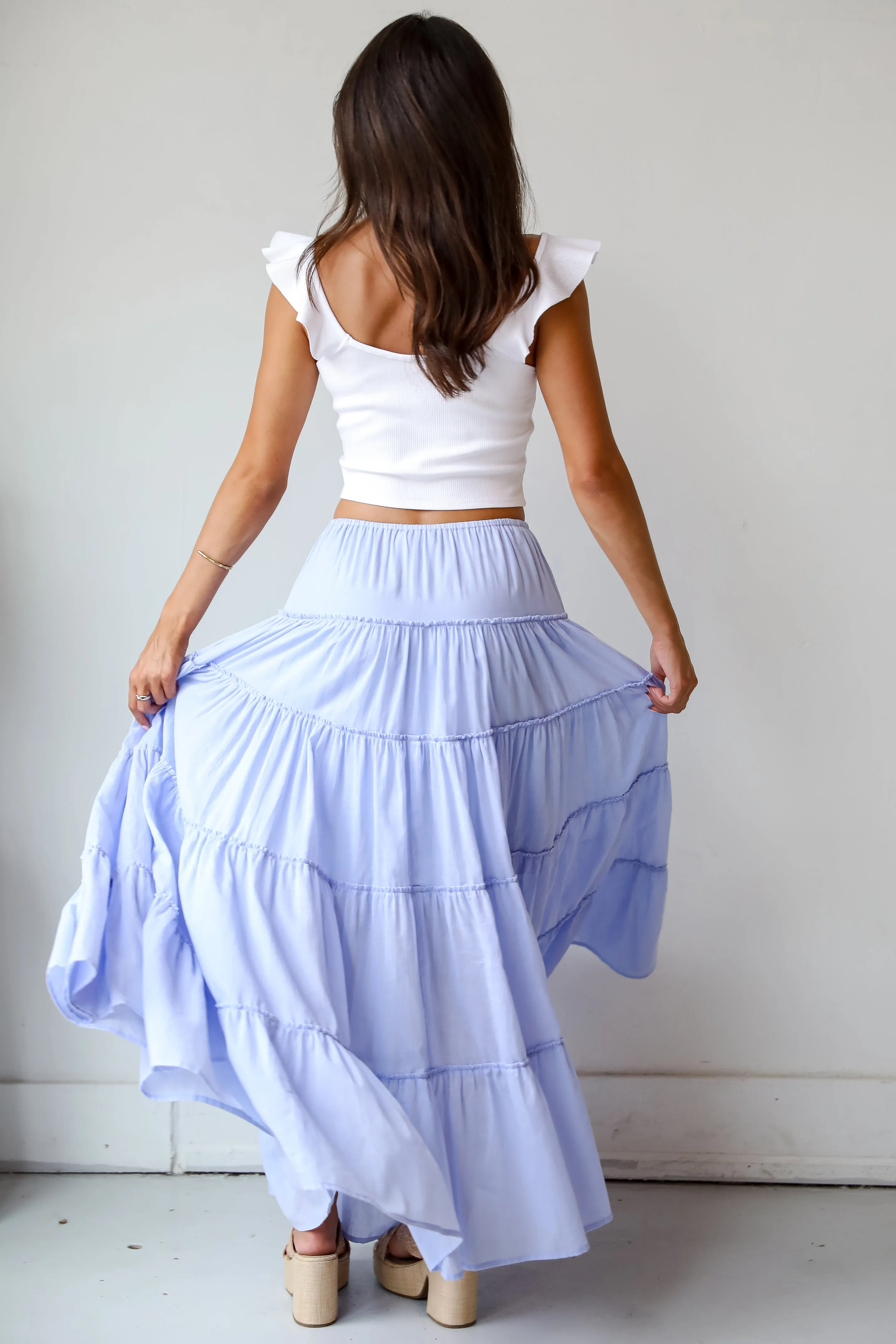 FINAL SALE - Adorable Lifestyle Tiered Maxi Skirt