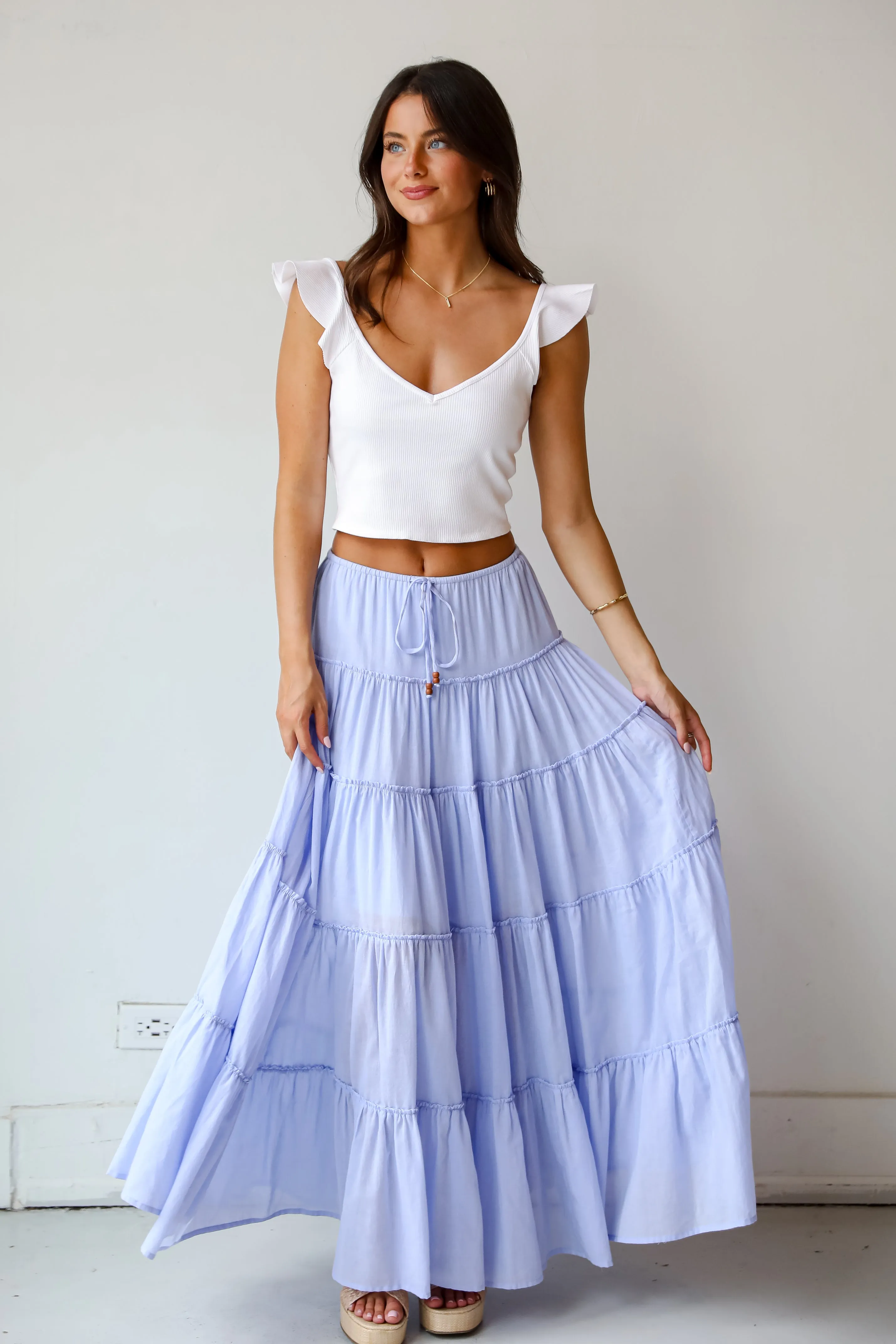 FINAL SALE - Adorable Lifestyle Tiered Maxi Skirt